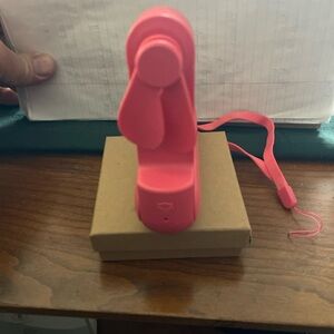 Vibrant Pink Handheld Fan